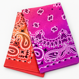 Bandana de Algodão Tie Dye com Estampa Paisley – Estilo