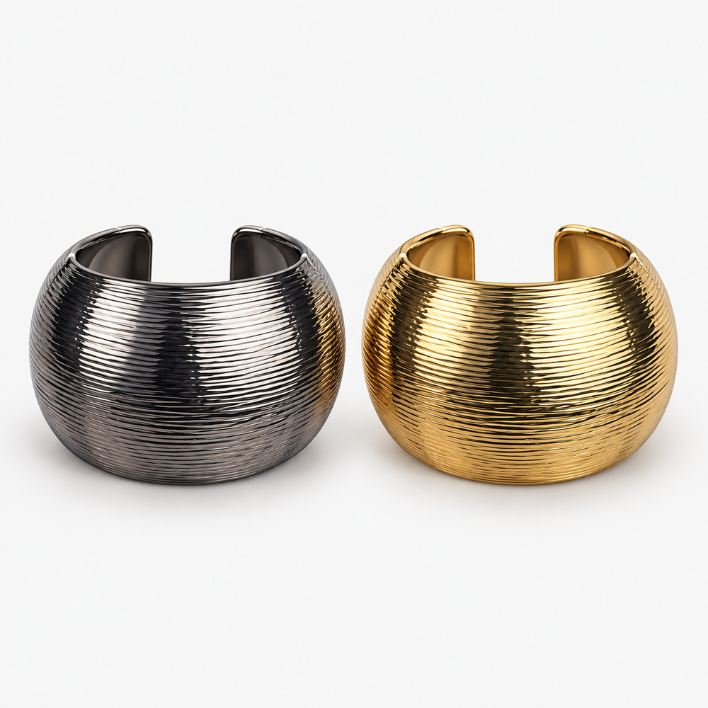 Bracelete dourado largo