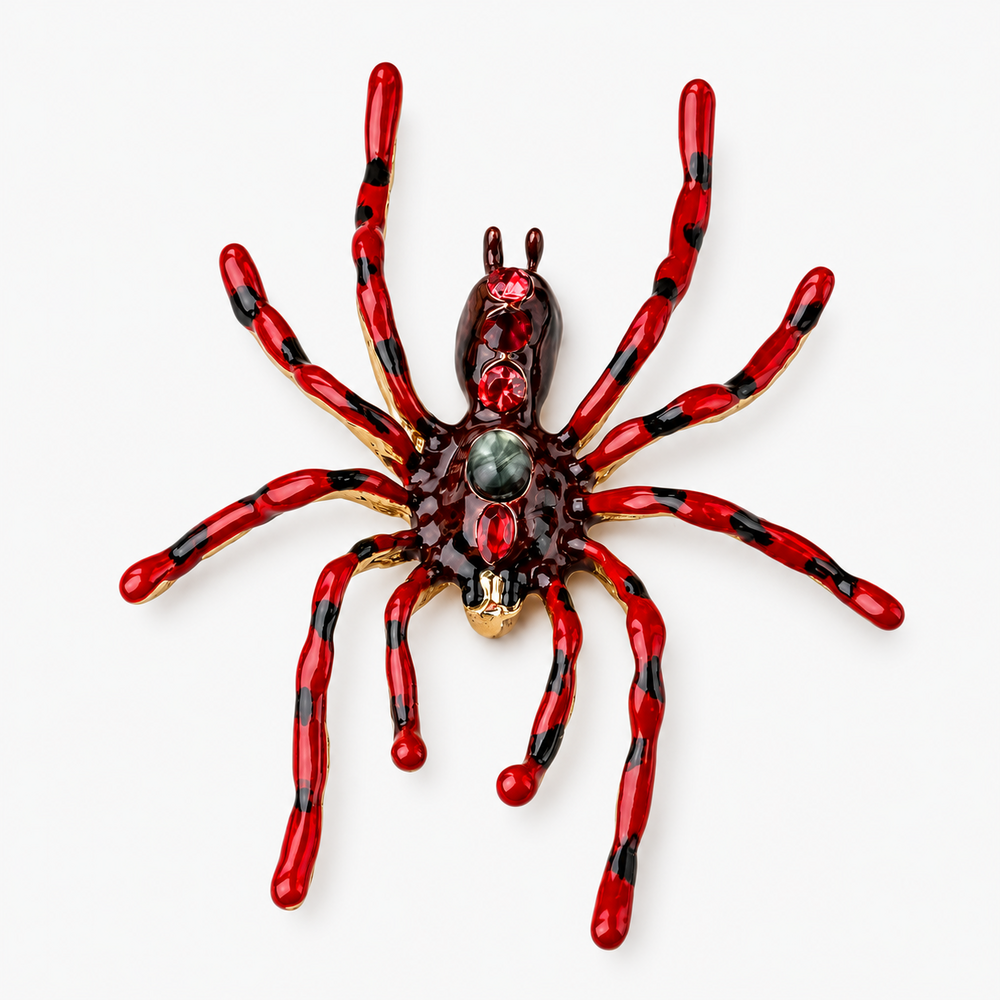 Broche Aranha Vermelha