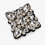 Broche Flor com Cristais – Realce