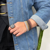 Conjunto Pulseiras Finas Trançadas Metalizadas – Camadas